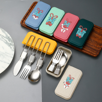 Foldable Stainless Steel Cutlery Set